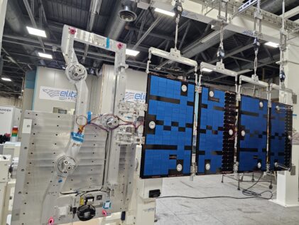 Solar Array Wing Deployment Test