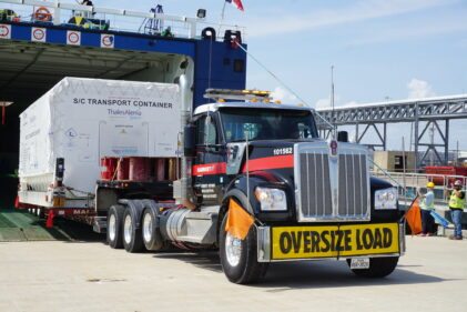 Naval transportation of MeteoSAT 3 Gen